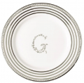 Greengate Small Plate G Silver