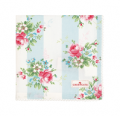 Greengate Marie Pale Blue Line Marie Pale Blue Napkin With Lace